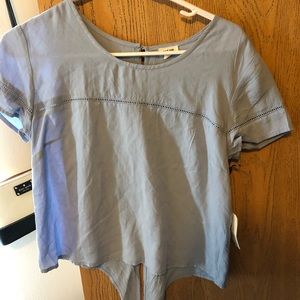 Small blue crop top